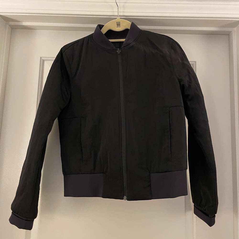 Lululemon Black Reversible Bomber Jacket - 4